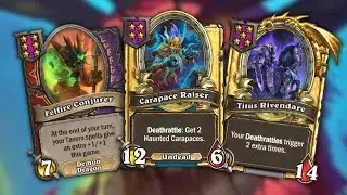 Haunted Carapace DELIVERING MORE STATS | Hearthstone Battlegrounds