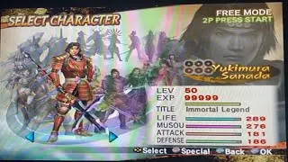 Samurai Warriors 2 - All Characters Level 50 Max.