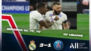 Real Madrid 3-1 PSG summary: score, goals, highlights | 1/16 Champions League