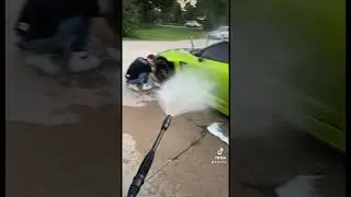 Missed a spot / @GTR.VINNY widebody GT-R car wash #short #widebodygtr #gtr