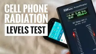 Cell Phone Radiation Levels Test With EMFields Acoustimeter