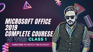 MS-OFFICE 2019 complete course | File Options | First Class | urdu hindi part 1 | Uzair Ishtiaq