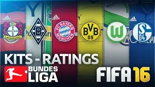 FIFA 16 Bundesliga Kits And Ratings