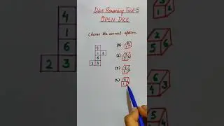 #Dice Reasoning Trick 5 #Open Dice Reasoning #Railway,SSC,Bank exams #shorts #short