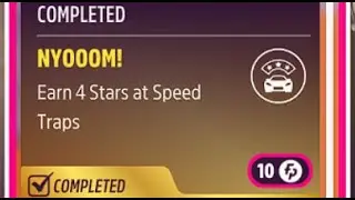 Forza Horizon 5 Daily Challenges NYOOOM! Earn 4 Stars at Speed Traps