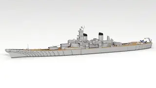 Lego USS Iowa 360 View