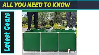Удивительный переносной пруд для рыбы? Прочный резервуар для аквакультуры: первый взгляд!
