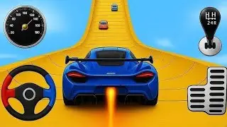 SPIDER MAN Takes on Spiral Bridge Stunt Ride on Motorcycle🦺🥽بطال الخارقين على القضبان دوامة قمع جس