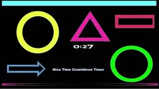 timer countdown  | nice time countdown shapes 1 minute