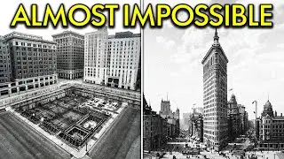 How They Built Skyscraper Foundations Without Modern Excavators