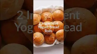2-Ingredient Yogurt Bread Rolls are easy to make and even easier to eat. 🍞 #recipes