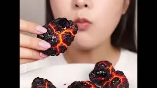  Eating Lava Cookies Mukbang ASMRX#asmr#lava#lavacookies#lavarock