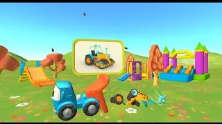 रंगीन ट्रैक्टर और मज़ेदार खेल का मैदान 🚜🎠 | Kids Cartoon Video 