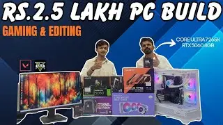 4K EDITING & GAMING PC BUILD UNDER RS.2.5 LAKH | CORE ULTRA 7 265K+RTX 5060 8GB|GAMING PC AHMEDABAD