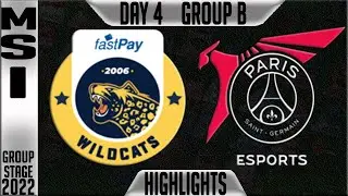 IW vs PSG Highlights | MSI 2022 Day 4 Group B | Fastpay Wildcats vs PSG Talon