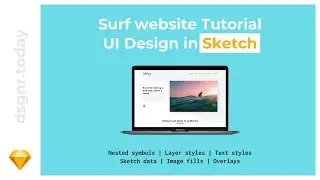 UI Design Tutorial: Surf web page in Sketch