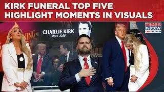 Charlie Kirk Funeral Top 5 Highlights: In Visuals- Trump-Musk Handshake, Widow Erika's Speech & More