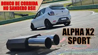 Abafador Esportivo no Sandero RS! Alpha X2 Sport