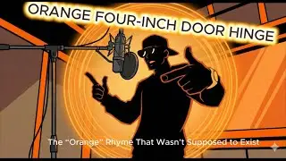 Orange Four-Inch Door Hinge &ndash; The Impossible Rhyme Flow (Inspired by Eminem)