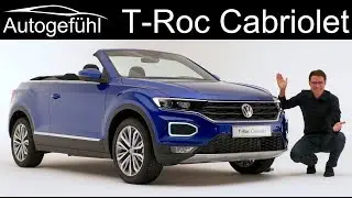 VW T-Roc Cabriolet Premiere REVIEW Exterior Interior - Autogef&uuml;hl