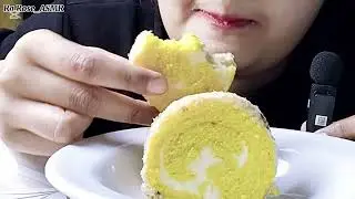Butter lemon rolls Asmr (NoTalking) #lemon #cake #sweet #chocolate #pasties #coco #asmr #asmrfood
