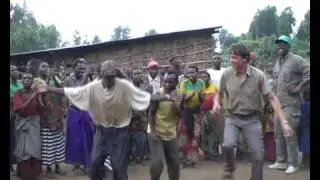 dancing with Batwa pygmies