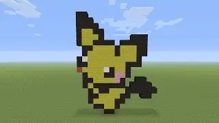 Minecraft Pixel Art - Pichu Pokemon #172
