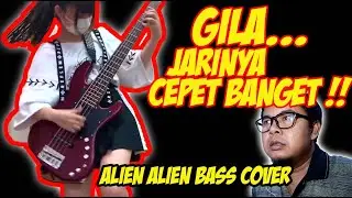 FAMI. JAPANESE SLAP BASSIST - ALIEN ALIEN BASS COVER | INDONESIAN REACTION
