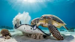 Why Stingrays FEAR This Turtle? The Result is Insane!