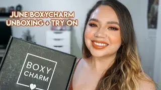 JUNE BOXYCHARM UNBOXING + TRY ON 2020 | Makeupbytreenz