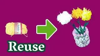 Best Diy craft idea | Best out of waste wool reuse | Wool Flower