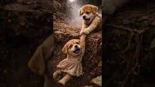Poor Puppy and his Sister stuck in Jungle #trending #shorts #viralshorts @MrBeast