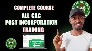 Make Money With CAC Post Incorporation Application (FULL COURSE)