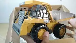 ASMR Unboxing Diecast RC Big Dump Truck Toy Scale 1:50 Detailed Review & Functions!