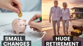 how small changes today lead to big retirement gains. #financialfreedom #money 