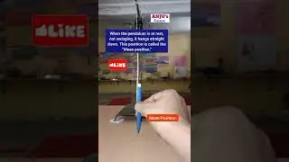 What is Mean position and extreme position of pendulum class 7 #shorts #anjus_science