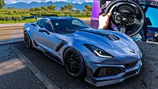 Corvette ZR1 C7 DRIFT | Forza Horizon 5 | Steering Wheel Gameplay