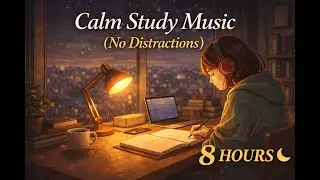 8 Hours Calm Study Music (No Distractions) for Focus & Concentration