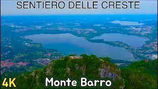 MONTE BARRO da Galbiate | Sentiero delle creste - riprese con  drone (4K)