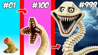 Construyo un monstruo LEGO Hungry Worm en Roblox novato vs profesional vs hacker|Brick Trick Español