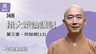 《攝大乘論講記》036B｜03 所知相(13)｜出體相｜長慈法師