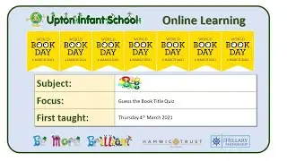 The Upton Infant School World Book Day Quiz