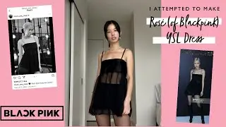 I attempted to make Ros&eacute;'s (Blackpink) YSL Paris fashion show dress