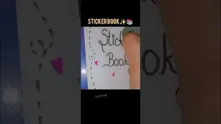 #Sticker book#cute#ideas#short#🎨📑Youtube channel🎀✨(Land of craft)🖌📏..