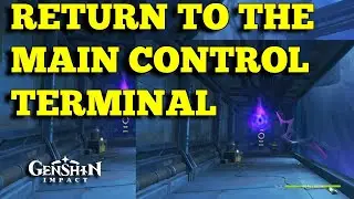 Return to the main control terminal Genshin Impact