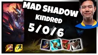 MAD Shad0w Kindred JUNGLE (5/0/6) vs Graves Gameplay Replay - Patch 10.22