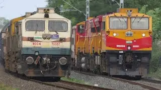 High Speed PERFECT Crossing TRAINS | PART - 61 | Diesel Trains and Electric Trains | Indian Railways