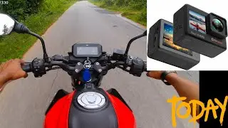 Fitspark eagle i9 plus 4k 30fps video eis off #fitspark #rider125 #tvsrider125