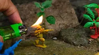 Toy Plastic Soldier Melting 🔥🔥🔥 | Satisfying | Fire! Fire! #62