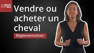 Vendre ou acheter un cheval : la réglementation